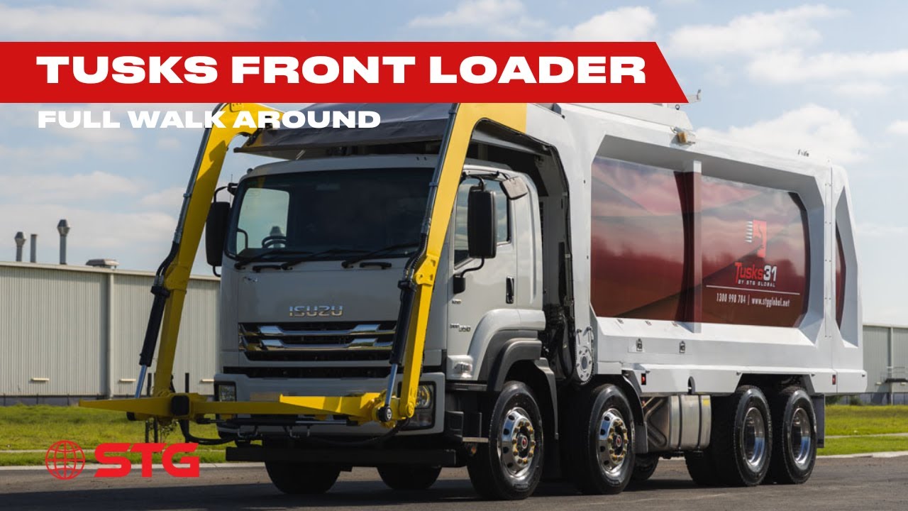 Unveiling The Tusks: STG's Ultimate Front Loader Truck | Industrial Waste Collection Revolutionized