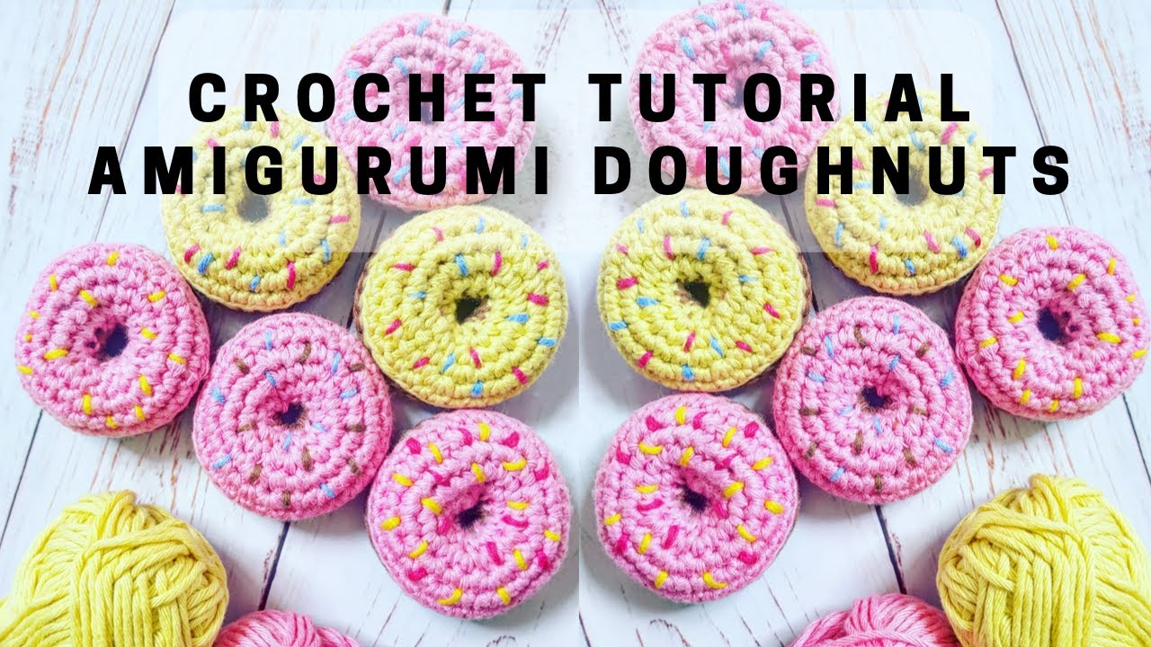 How to crochet a AMIGURUMI DOUGHNUT KEYCHAIN - For advanced beginners step by step by Radcrochet