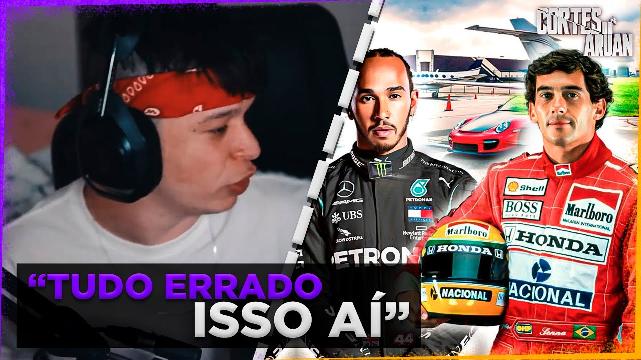 ARUAN REAGE A QUEM GANHOU MAIS DINHEIRO? AYRTON SENNA OU LEWIS HAMILTON? (SABE TUDO)-Cortes do Aruan