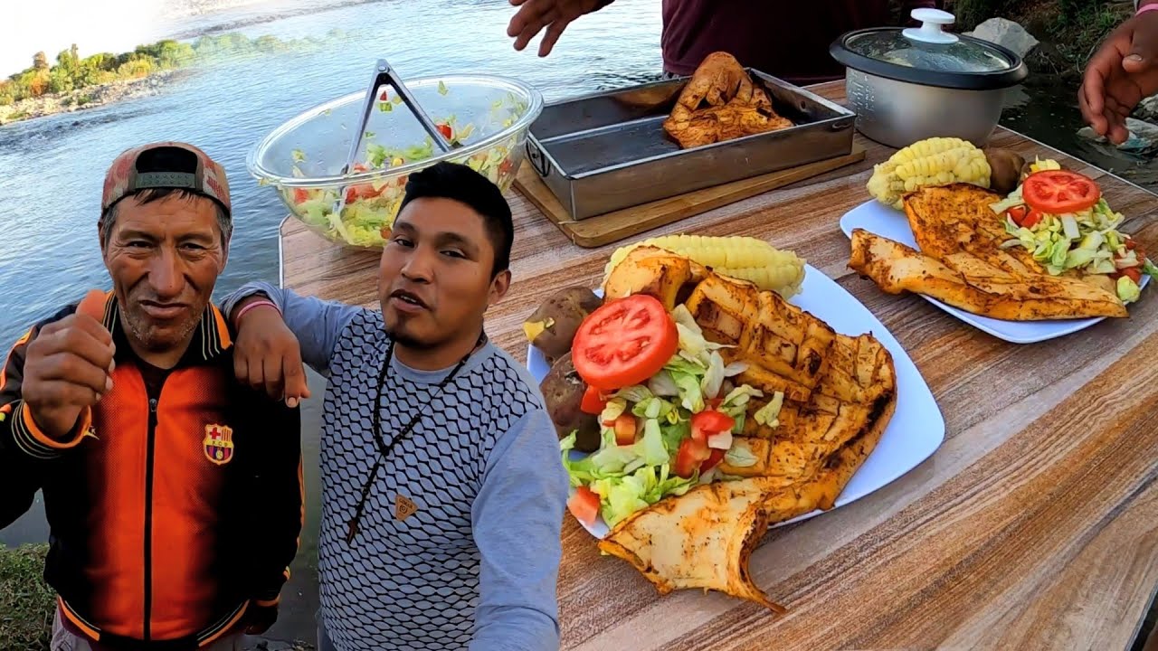 Hicimos Parrilla de Calamar Gigante con mi Papá