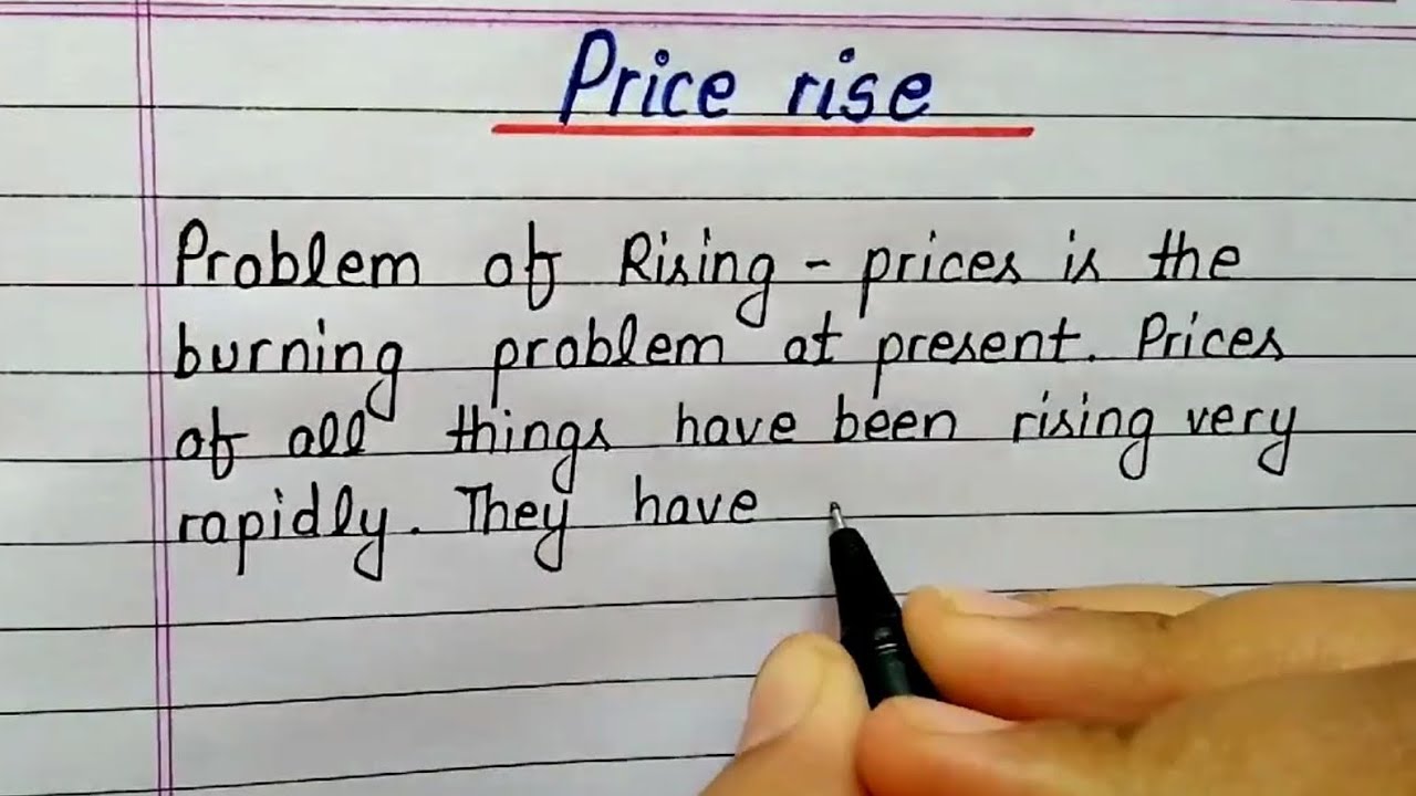 Write an essay on Price Rise || 250 words Essay in English | Essay for kids | Basic grammar