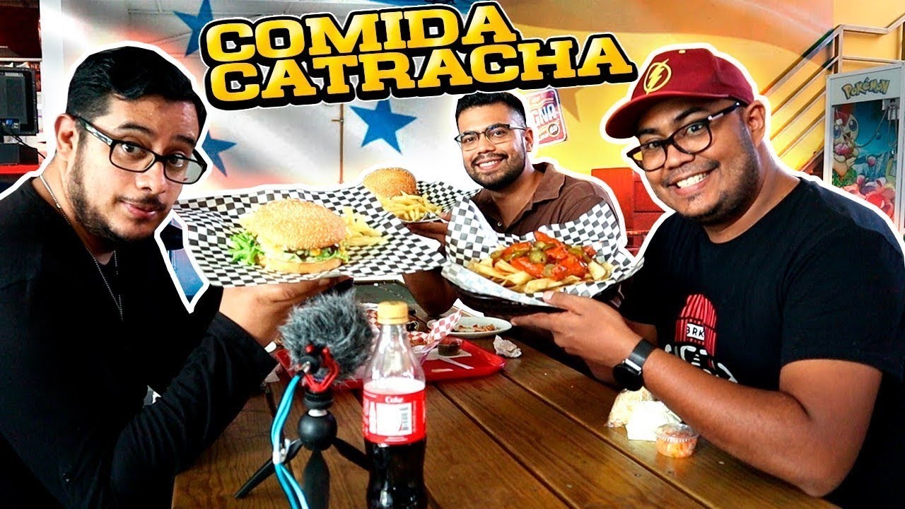 Comida CATRACHA (Hondure&ntilde;a) 🇭🇳 en un solo lugar | @ArielLagosTranse&uacute;nte