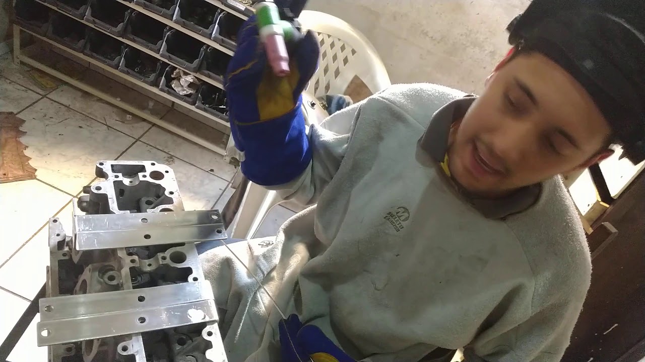 Solda Tig Isosolda 300 A Soldando alumínio !!!