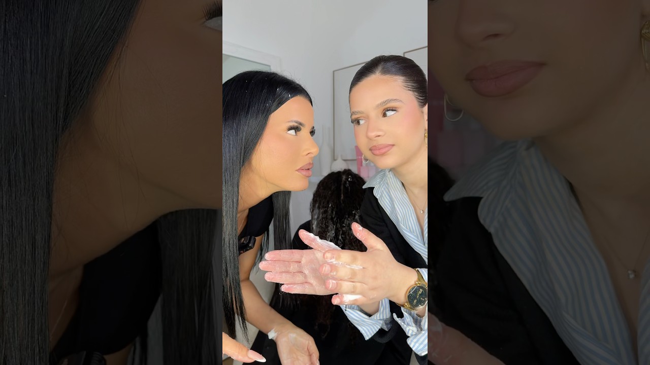 😱 She asked us for a straightening treatment 😱 So we straightened their hair 😳 