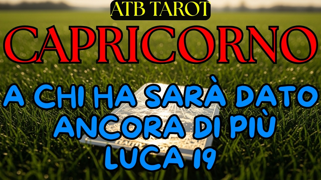 CAPRICORNO: I PROSSIMI 10 GIORNI SOLDI 😳 LAVORO 💰 NUOVO AMORE ❤️