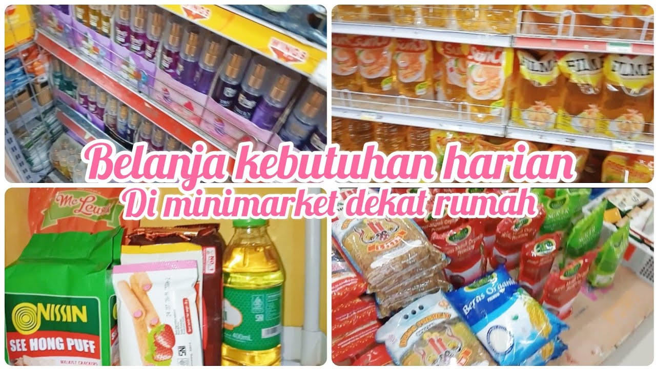 BELANJA KEBUTUHAN HARIAN DI MINIMARKET ALHAMDULILAH KEBUTUHAN DAPUR TERPENUHI 😊