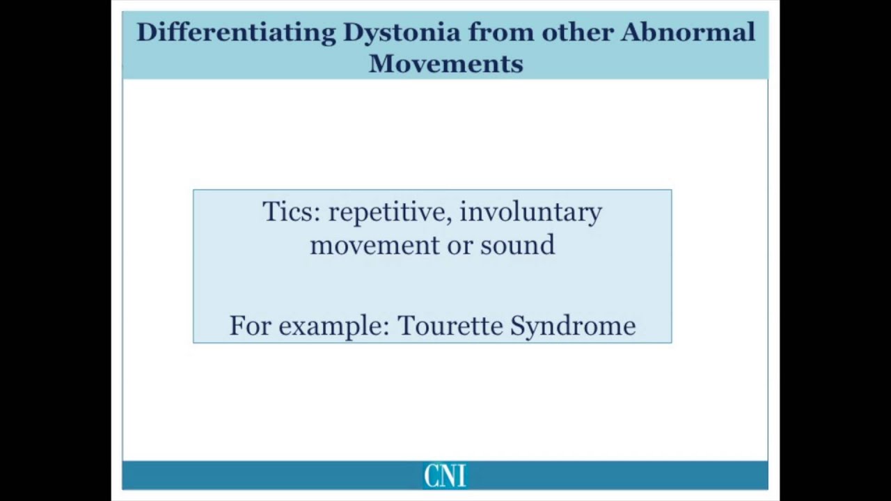 Part 1 - What is Dystonia?