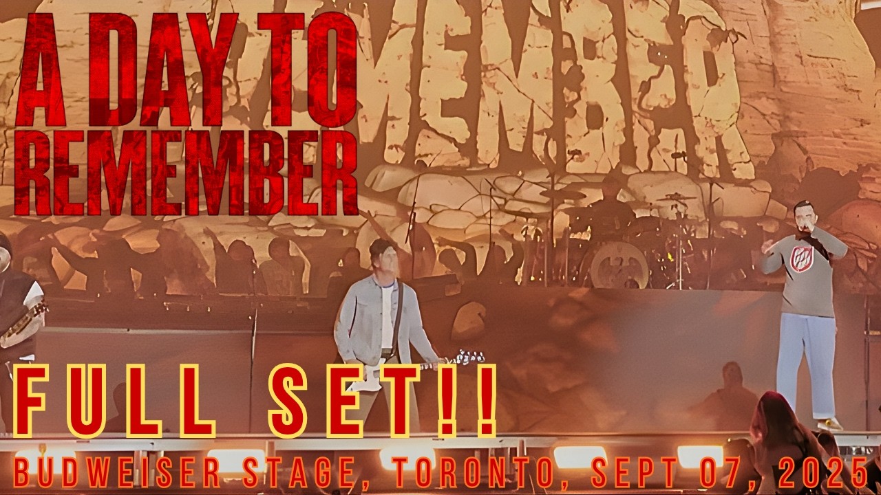 A DAY TO REMEMBER | Full Set! 4K! |High-Energy Mayhem Live! |Budweiser Stage |Toronto |Sept 07, 2025
