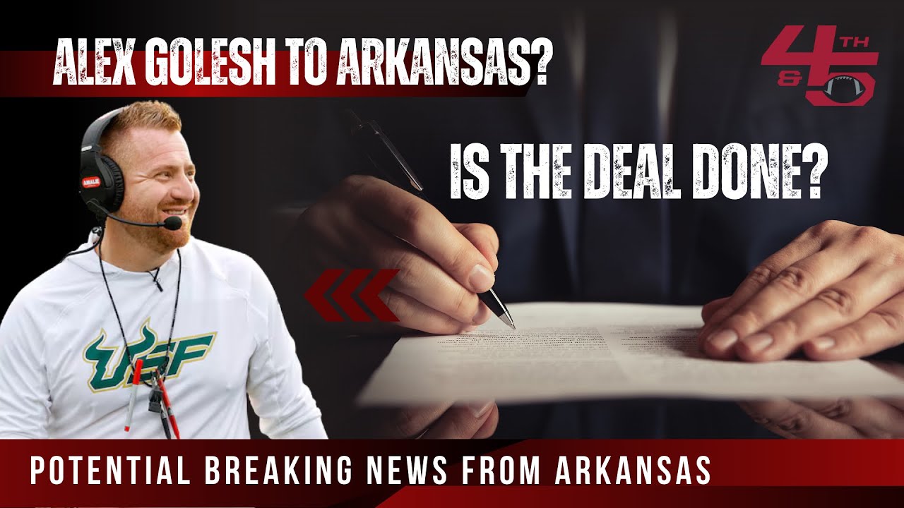 LIVE: Alex Golesh to Arkansas? | Is it official? 🚨What can Hog fans expect if he accepts the Job! 