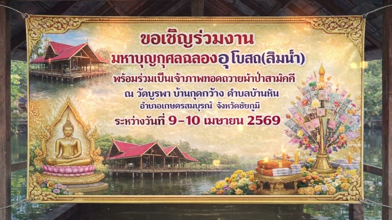 สปอร์ตผ้าป่าถวายสิมน้ำบ้านกุดกว้าง 