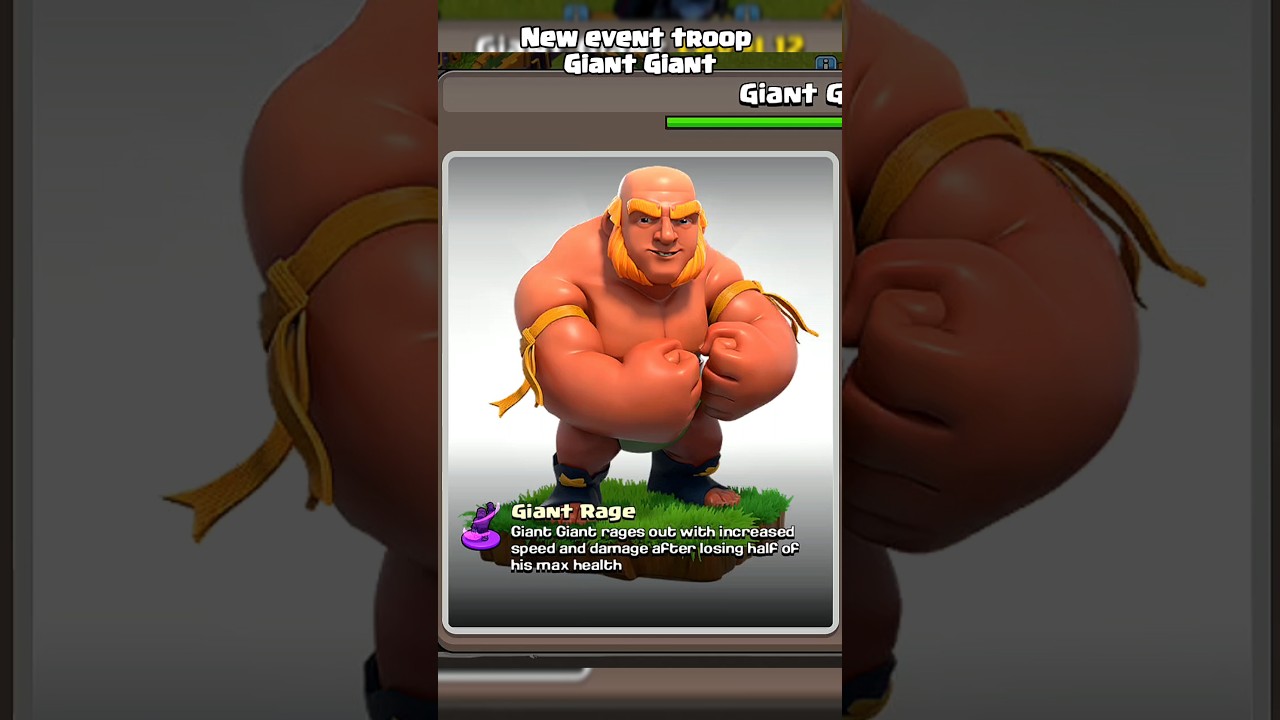 Giant Giant is actually Giant ☠️ ll Clash of clans ll #shorts #clashofclans #coc
