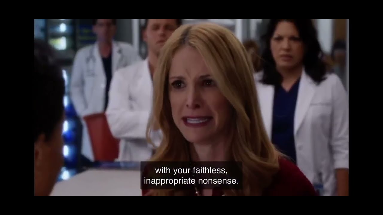 Grey&rsquo;s Anatomy | Maggie punches homophobe - Father stands up for her gay daughter [12x1]