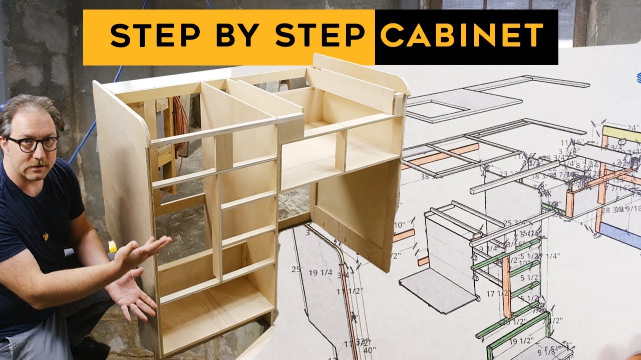 STEP BY STEP cabinet build for my VINTAGE CAMPER