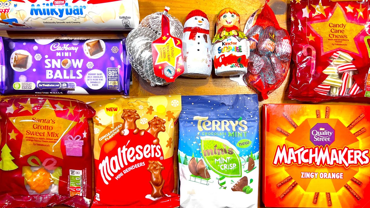 Trying 11 Festive Chocolates and Candies 🍫 | UK Christmas Stocking Fillers  Taste Test 🎅
