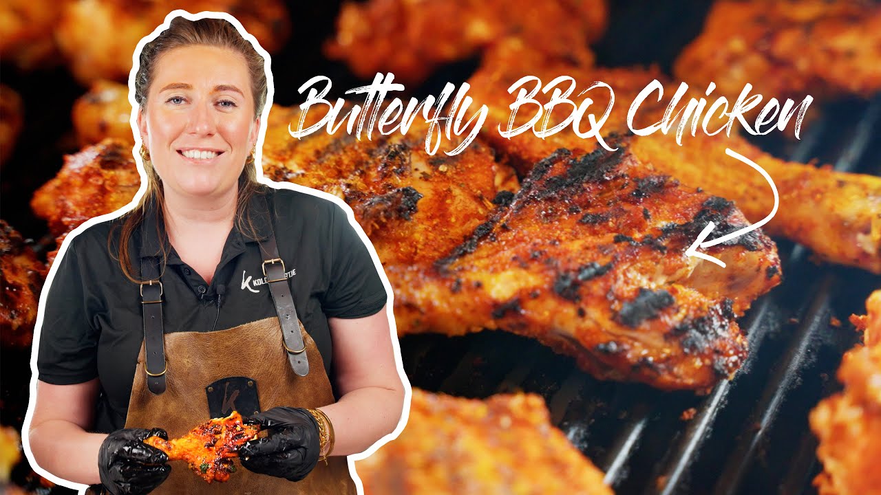 🍗 Zo Grill je de lekkerste Kip op de BBQ! Butterfly Chicken🔥| #Kolenboertje