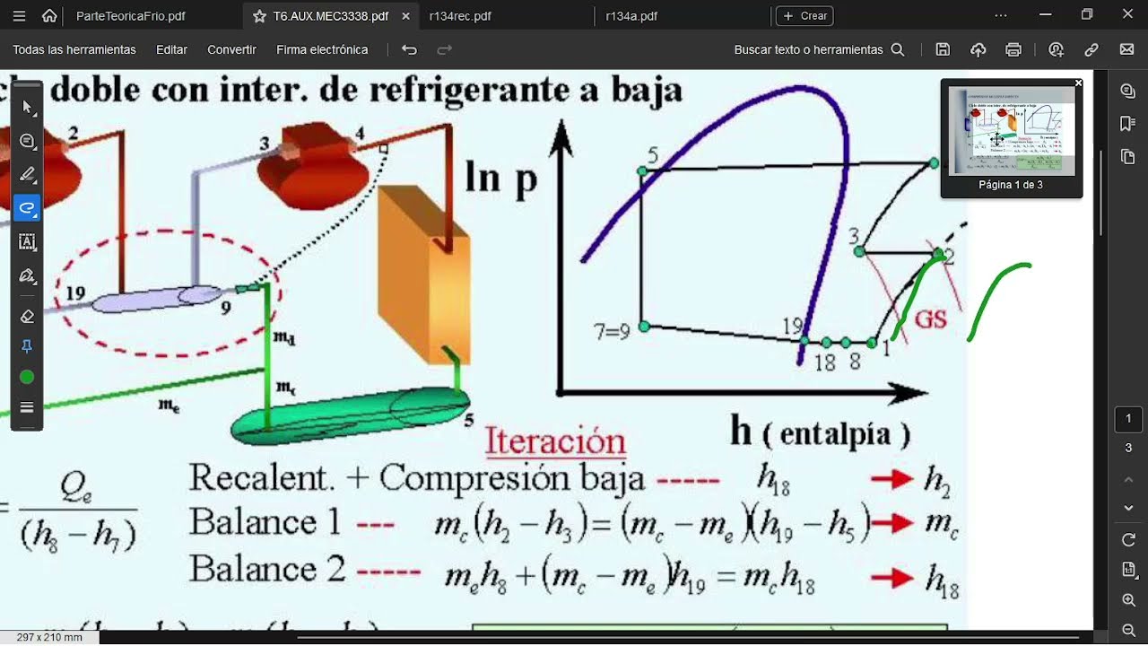 Ejercicios sobre Ciclos de Refrigeración | Refrigeración y Aire Acondicionado