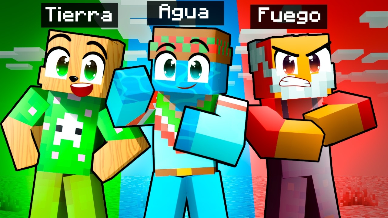 &iexcl;Minecraft PERO hay PODERES ELEMENTALES! 💧🔥🪨 SILVIOGAMER MINECRAFT PERO