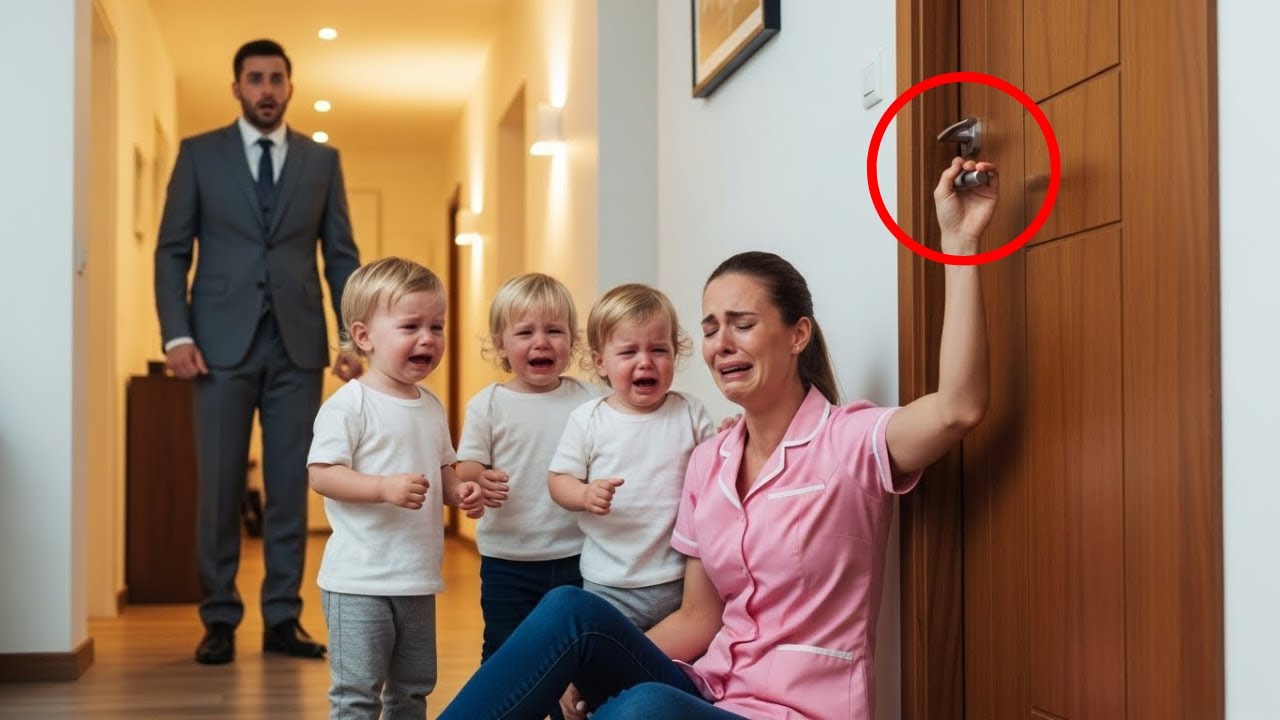 MILLIONÄR FINDET DIE DRILLINGE VERZWEIFELT, WEIL DIE STIEFMUTTER DIE NANNY EINGESPERRT HAT