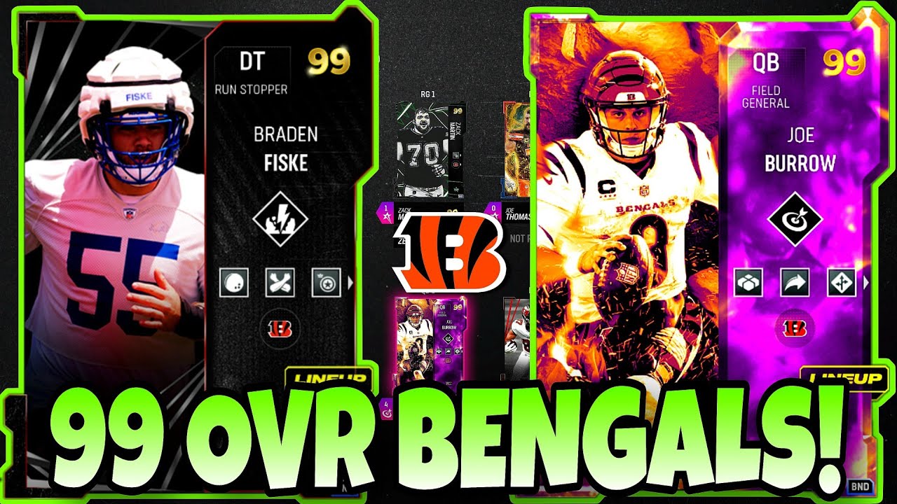*new* BEST 99 Cincinnati BENGALS Theme Team in MADDEN 24! most UNSTOPPABLE THEME TEAM!