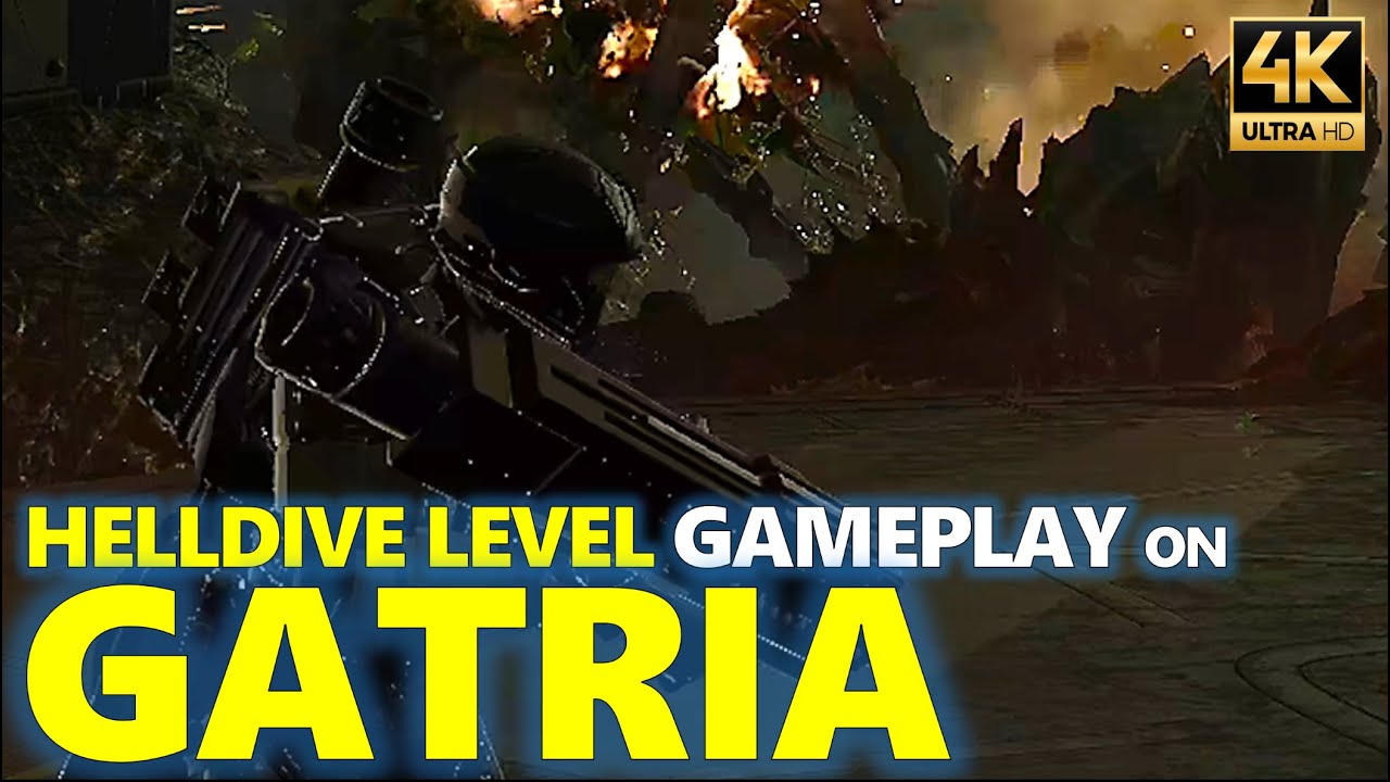 Helldivers 2 Vid70: Spartan X-divers jumping feet first at Helldive Level difficulty