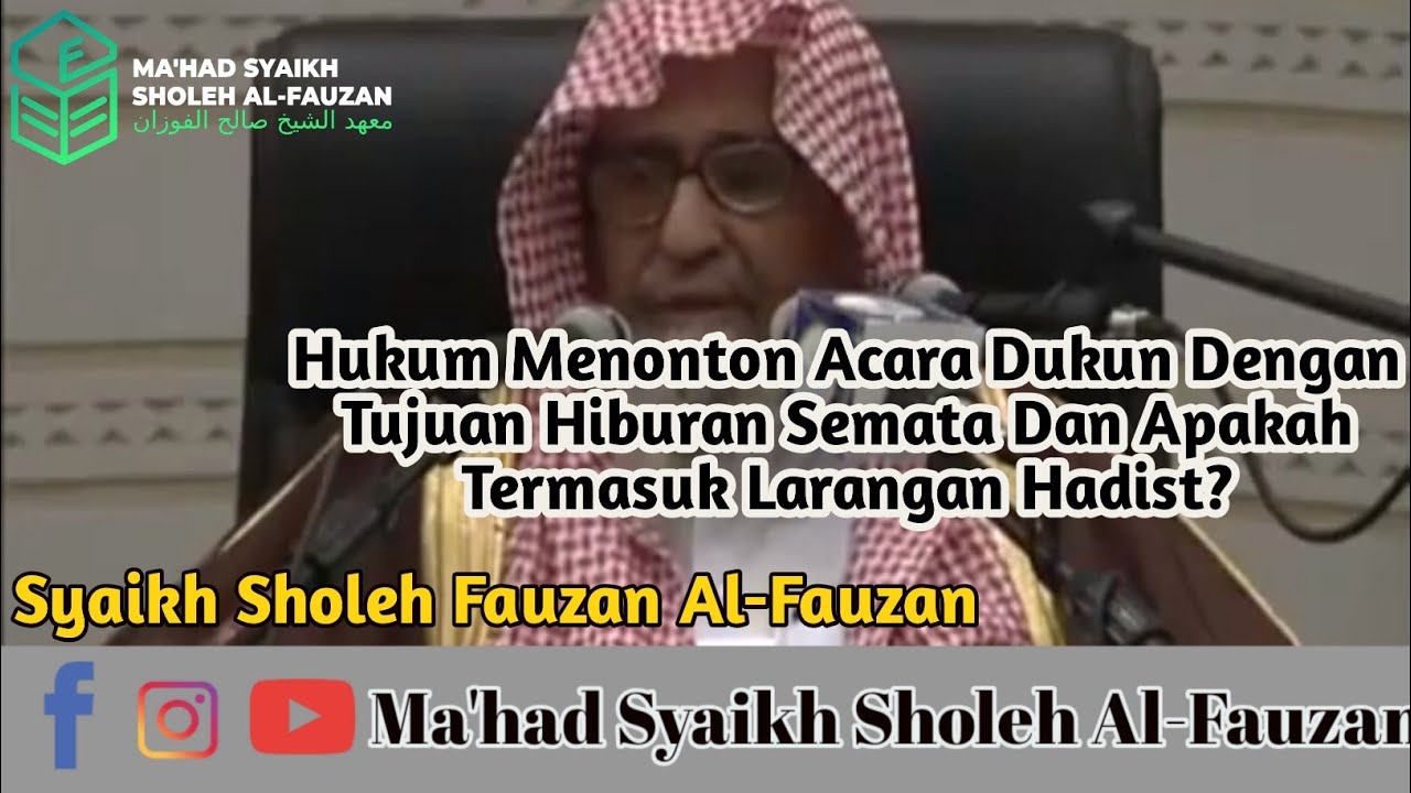 Apa Hukum Menonton Acara Dukun, Dengan Tujuan Hiburan Saja Dan Apakah Termasuk Larangan Hadist?