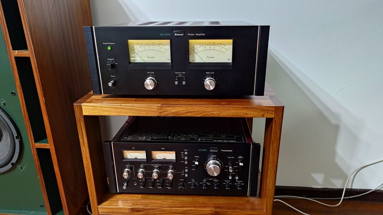 Sansui CA-3000/BA-3000 amplifier, Onken style 4 ways cabinet, Dynaudio and AHE drivers Sound test