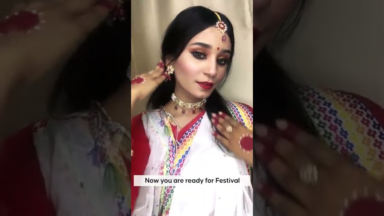 Bijoya Doshomi Makeup Tutorial || Puja Special