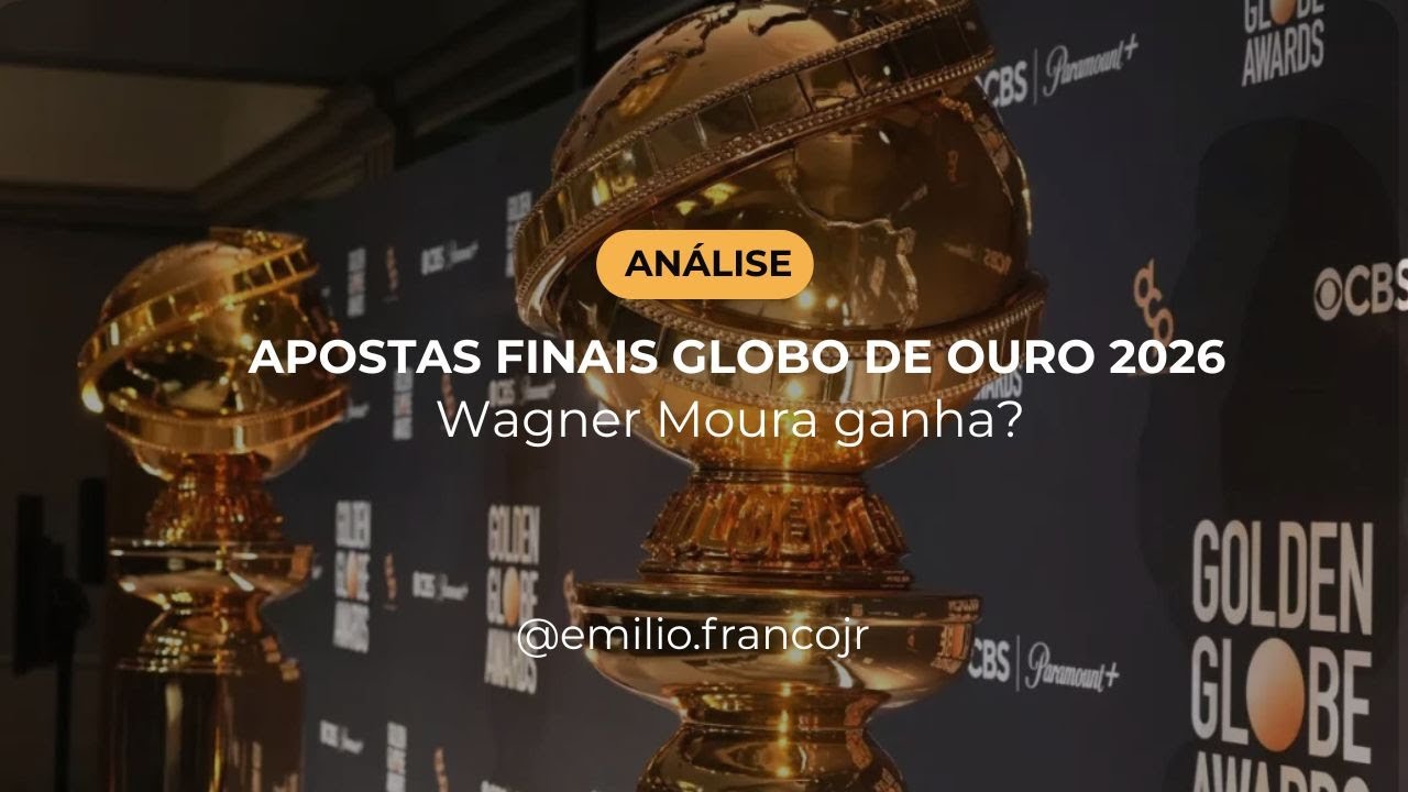Globo de Ouro: apostas finais e as chances de Wagner Moura