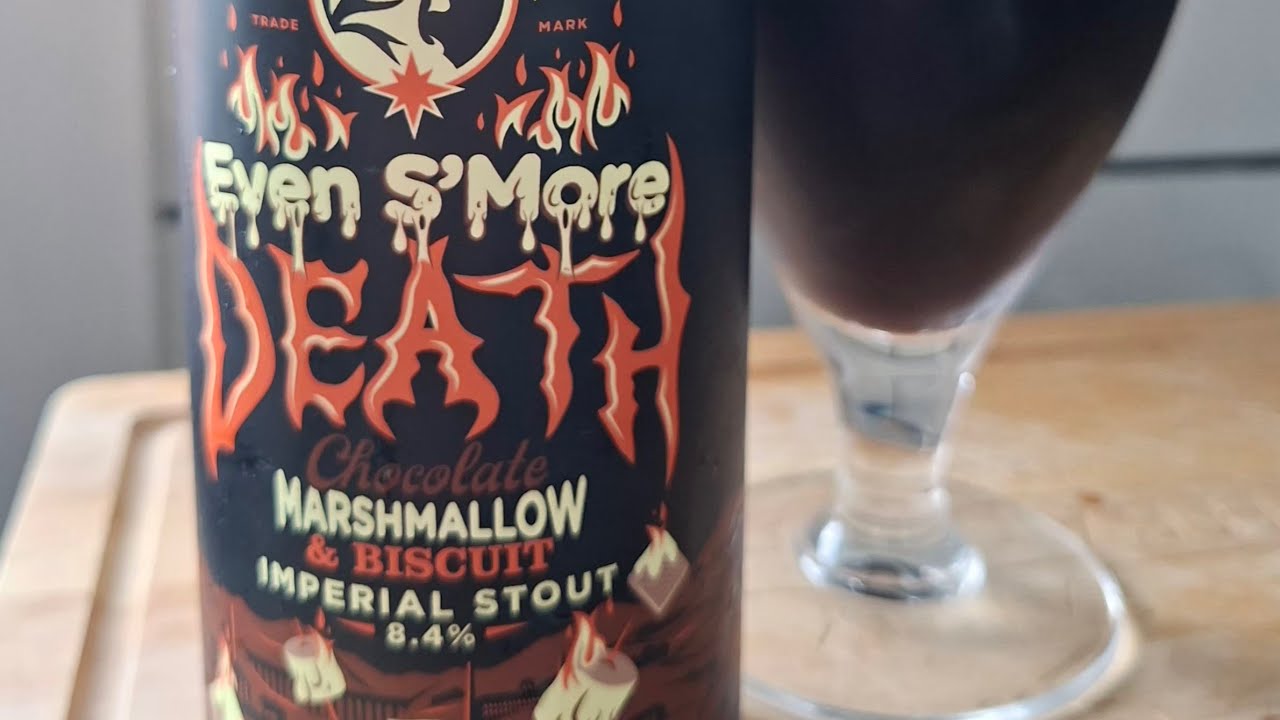 Northern Monk Even S'More Death Chocolate Marshmallow Biscuit Stout 8.4% ENGLAND 🏴󠁧󠁢󠁥󠁮󠁧󠁿 
