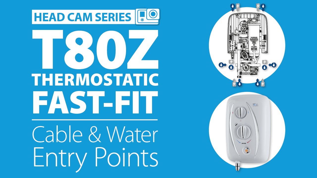 Triton T80Z Thermostatic Fast-Fit Electric Shower - Cable & Water Entry Points Explained