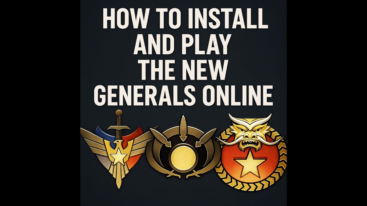 How to play Generals Zero Hour Online (2026!) - Tutorial Command and Conquer playgenerals.online