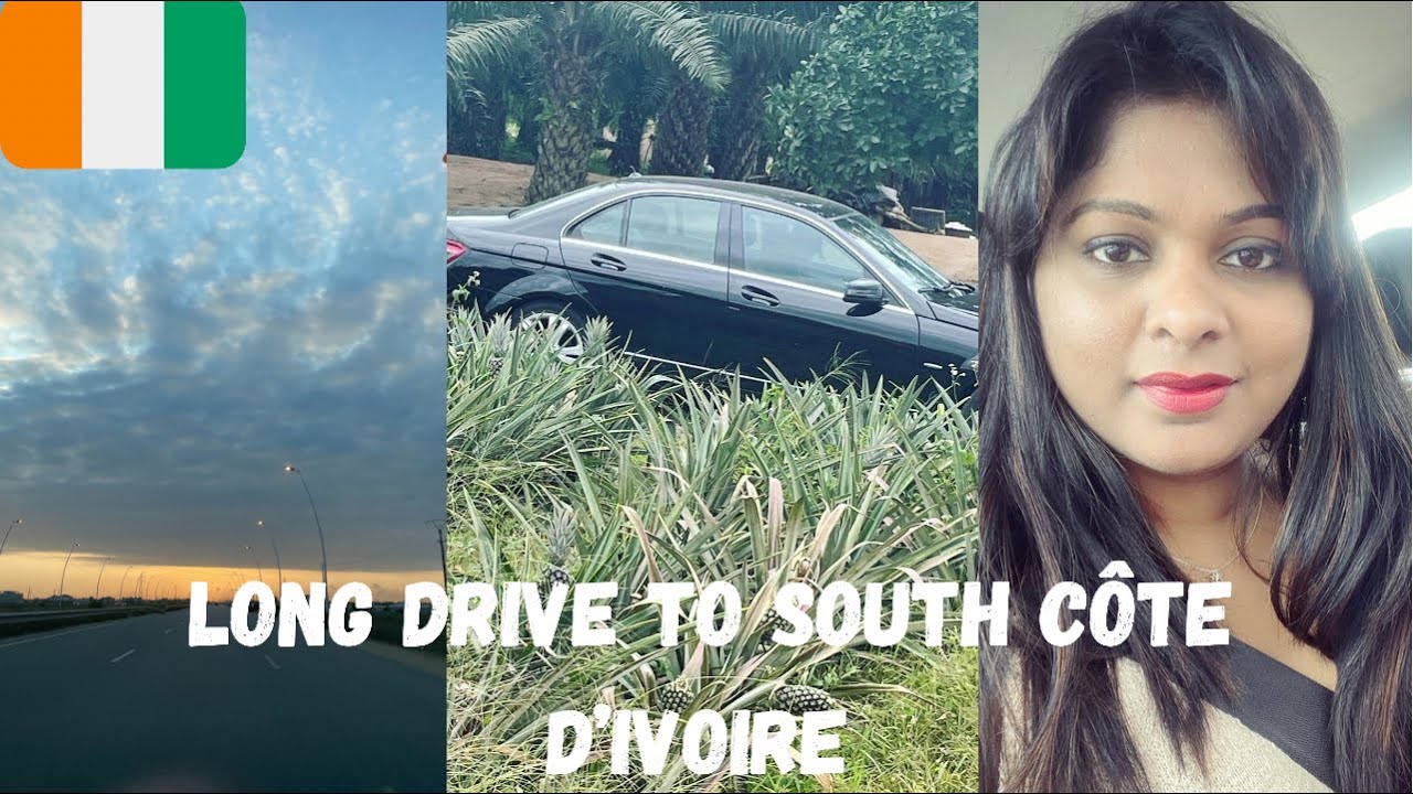 4K DRIVING FROM ABIDJAN TILL ADIAKÉ SOUTHERN EAST IN COTE D’IVOIRE | BROWN AND STRONG IN AFRICA