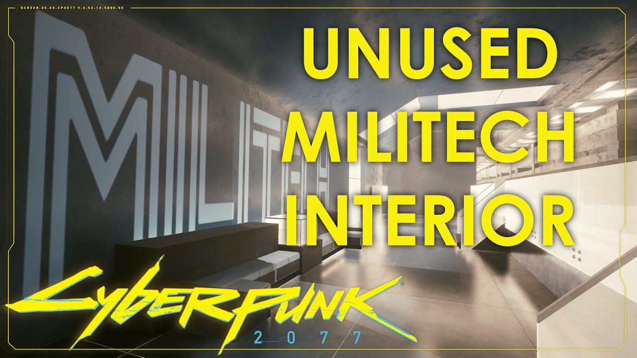 Exploring Unused Militech Building Interior | Cyberpunk 2077 Border Crossing and Cut Content