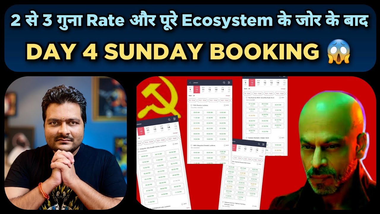 Jawan Day 4 Live Advance Booking on BookMyShow | Ticket Price और Box Office Collection