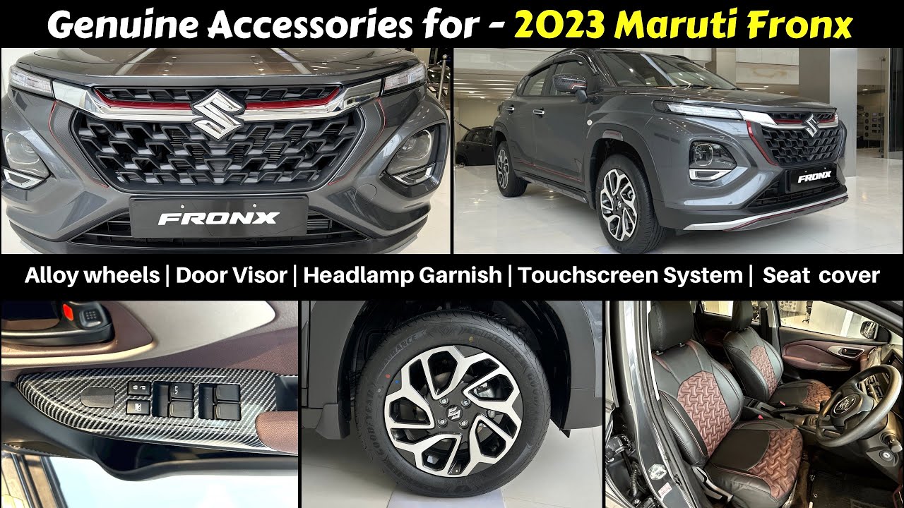 Genuine Accessories for 2023 Maruti Suzuki Fronx with Prices | Top Variant लेने वालों ये देखो✌️😏