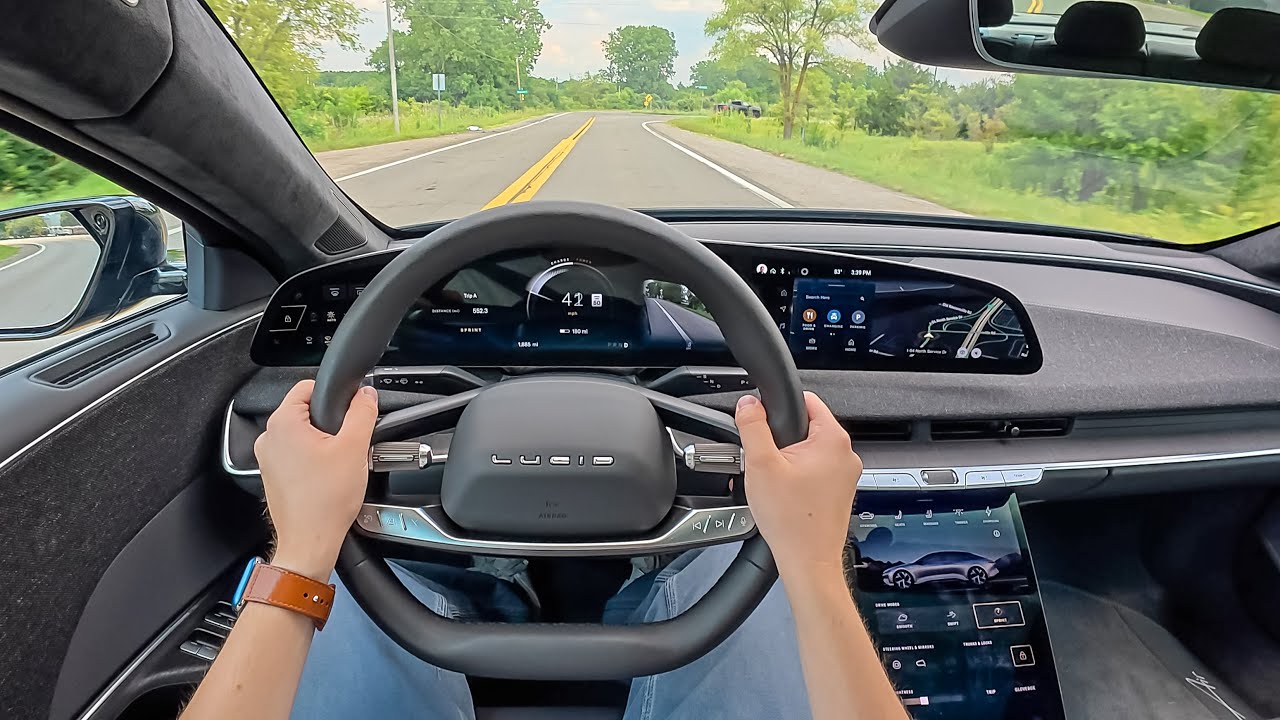 2025 Lucid Air Touring - POV Test Drive (Binaural Audio)