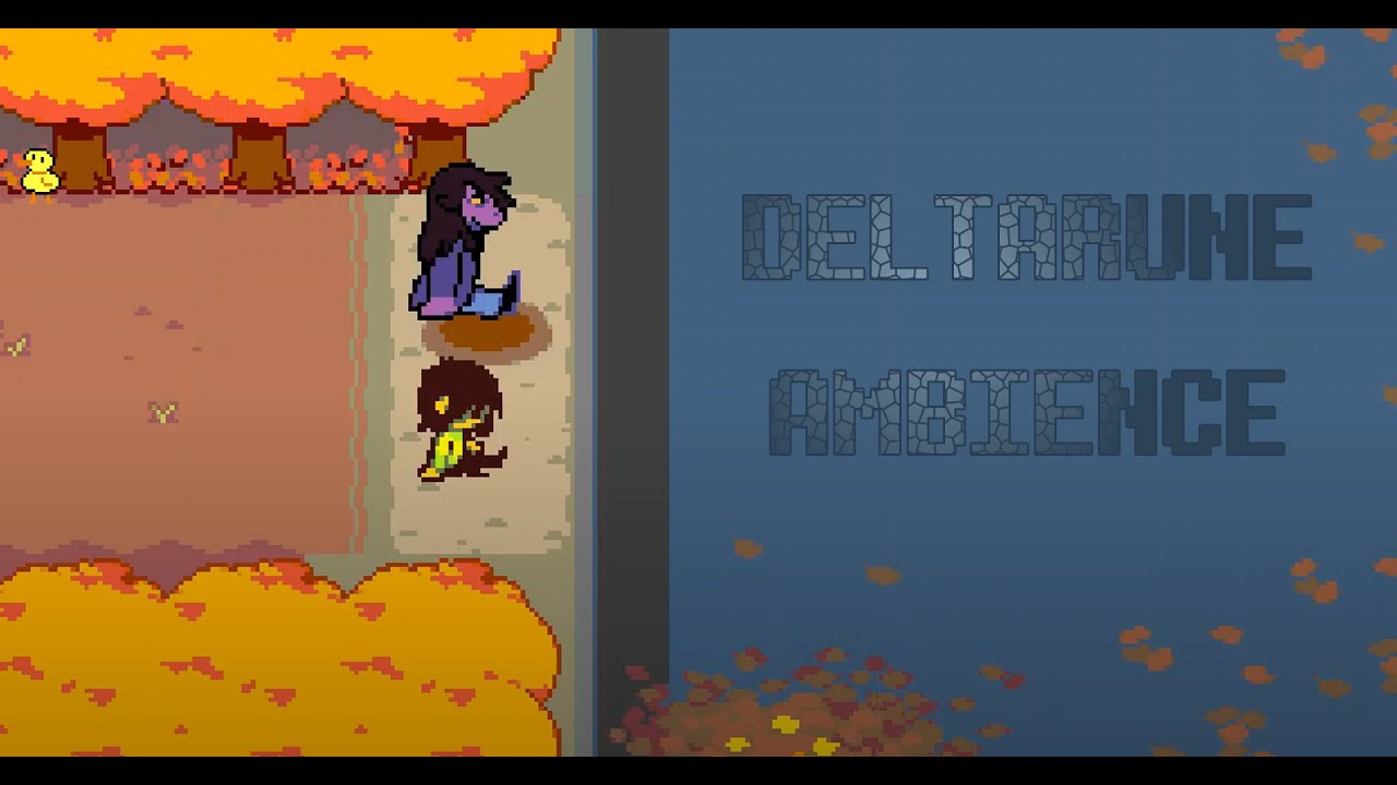 Calming DELTARUNE Lake Ambience - Wind, Waves, Birds