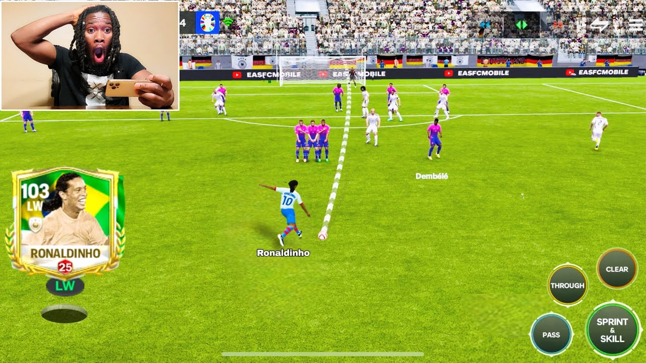103 Rated Ronaldinho Free-Kick is BROKEN!! - FC MOBILE