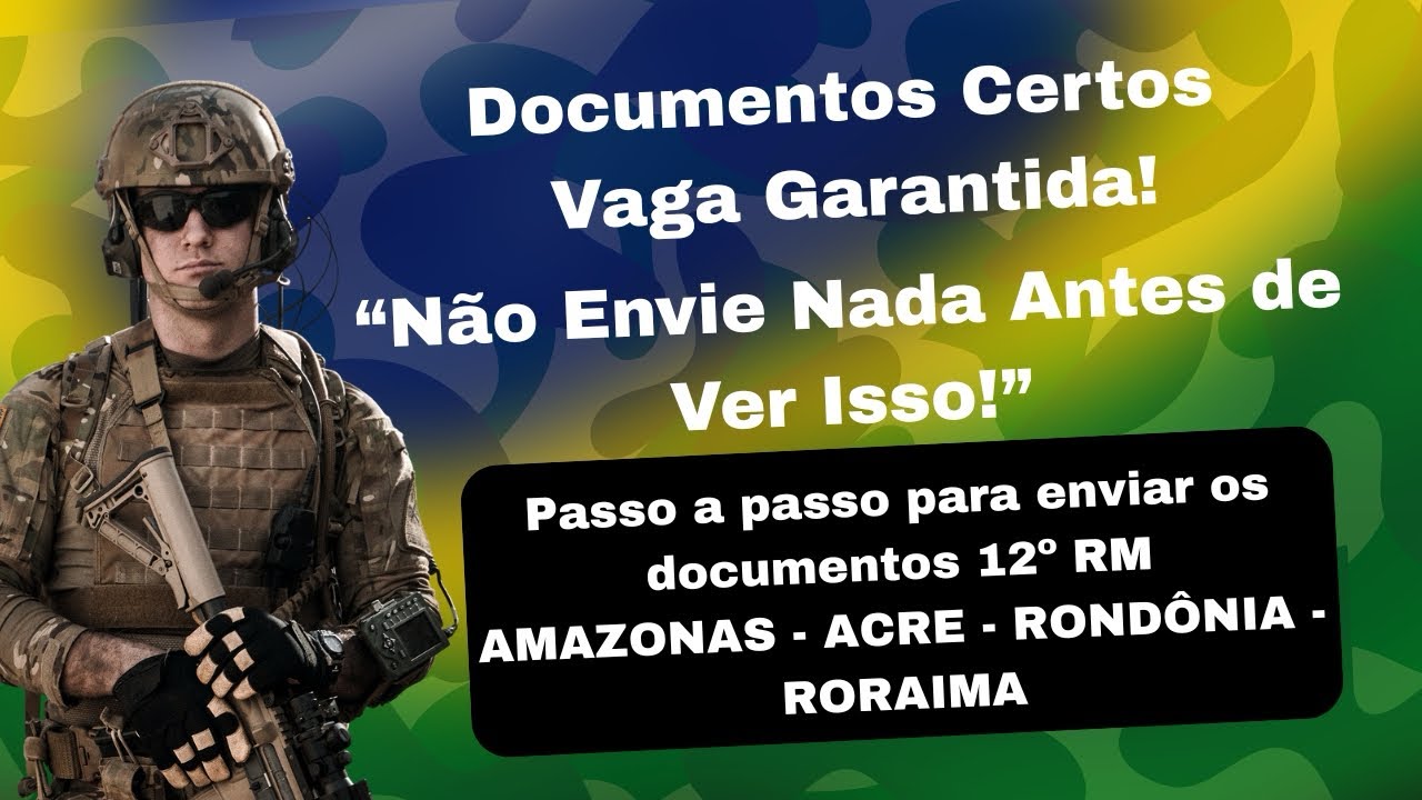👉 Como Enviar os Documentos para a 12ª RM | Passo a Passo para Cabo, Sargento e Oficial Temporário