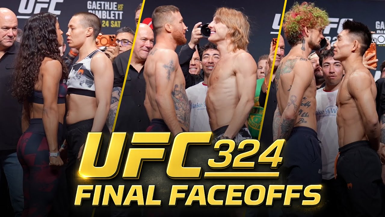 UFC 324 Final Faceoffs: Justin Gaethje And Paddy Pimblett Sqaure Off One Last Time | MMA Fighting