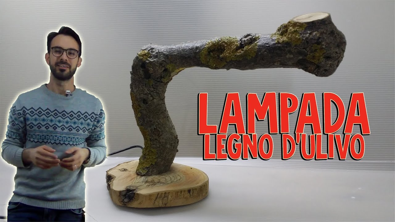 LAMPADA IN LEGNO DI ULIVO | FAI DA TE