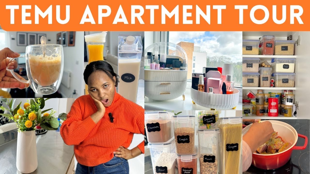LET’S TOUR MY NEW APARTMENT WHILE I SHOW YOU TEMU HOUSEHOLD ITEMS THAT MAKES LIFE EASIER | #temu
