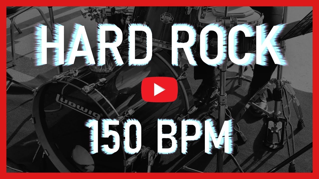 Hard Rock Drum Track 150 BPM [HD]