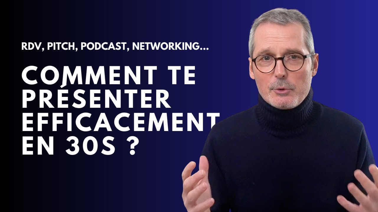 Comment te Présenter en 30s ? La Méthode NASDSP pour un Pitch Inoubliable