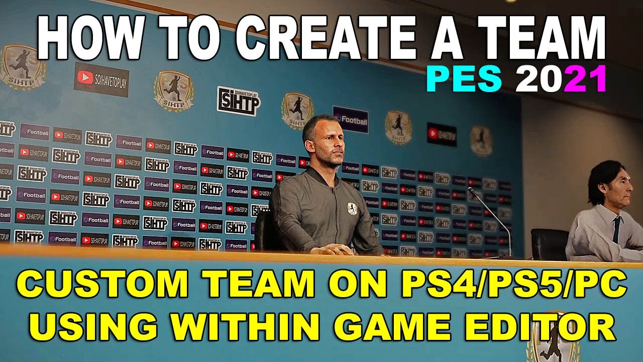 PES 2021 TUTORIAL How To Create a Custom Team - PS4/PS5/PC Using Game Editor - Anyone can do this