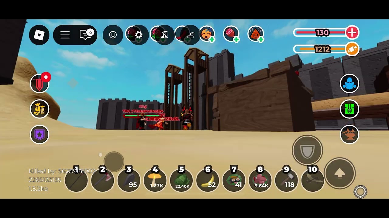 Roblox the survival game raid on ML they got wiped