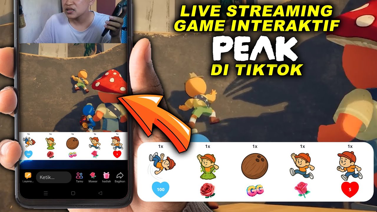 Tutorial Cara Live Streaming Game Peak Interactive Tiktok | Game Interaktif Tiktok