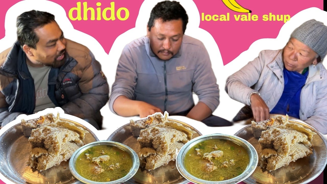 Local vale ra ghahu ko dhido mukbang hami tin ama  xora haru ko 😋