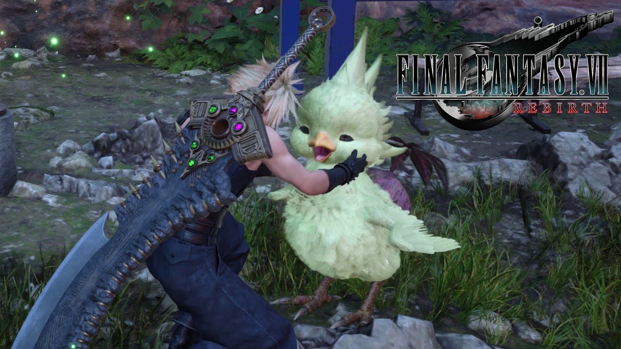 Cloud Petting Chocobo Chick Compilation - Final Fantasy VII Rebirth