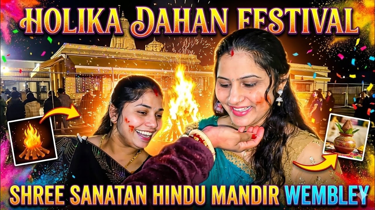 Holika dahan festival in wembley 🇬🇧 Part// 3 